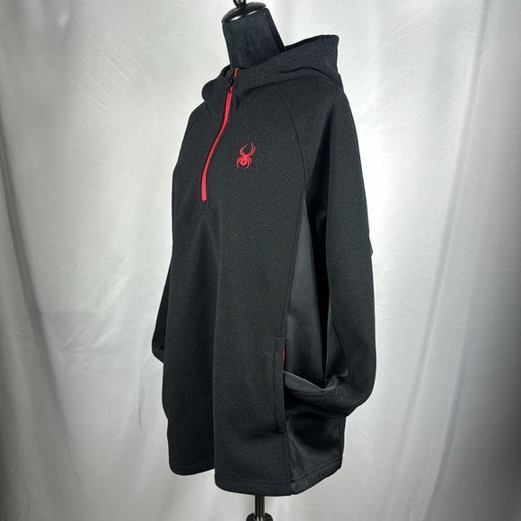 Spyder Men's Boundless Half Zip Hooded Sweater - Picture 5 of 11